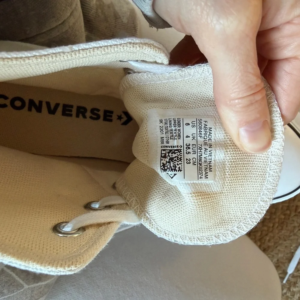 Converse Classic White Canvas High-Tops - Picture 8 of 10